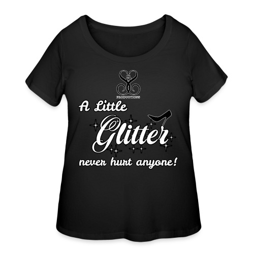 a little glitter - Women's Curvy T-Shirt