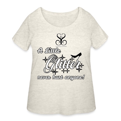 a little glitter - Women's Curvy T-Shirt