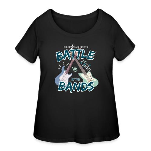 Back Slogan - Battle of the Bands - Black - Women's Curvy T-Shirt