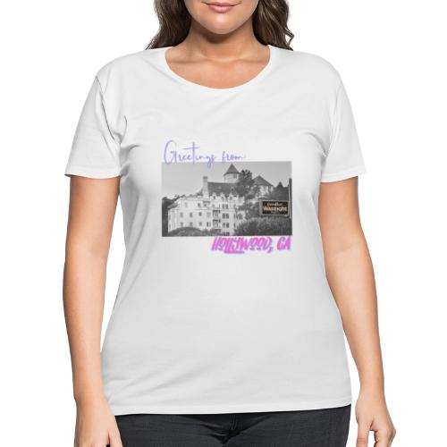 GREETINGS FROM HOLLYWOOD - Women's Curvy T-Shirt