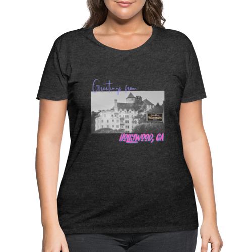 GREETINGS FROM HOLLYWOOD - Women's Curvy T-Shirt