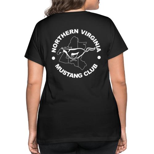 Heritage white on black logo t-shirt - Women's Curvy T-Shirt