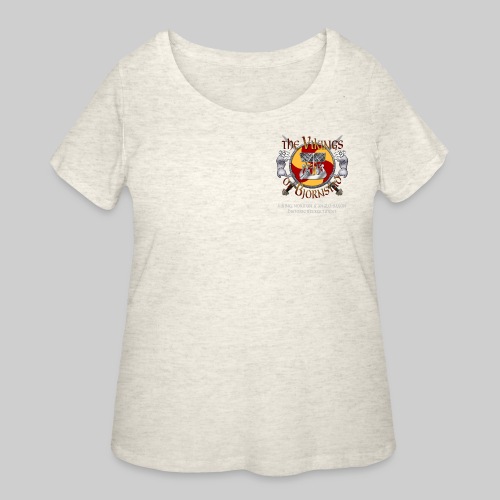 Vikings of Bjornstad Logo/Back Logo - Women's Curvy T-Shirt