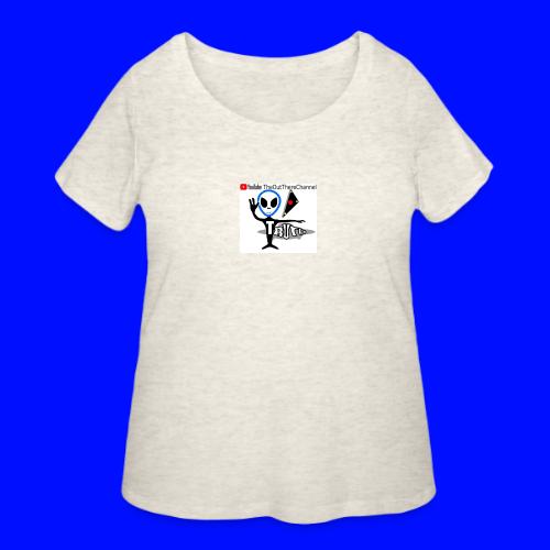 NewOTLogo Final TUBE2019 with Back Pinky Crew Logo - Women's Curvy T-Shirt