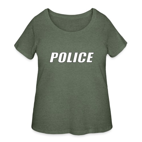 Police White - Women's Curvy T-Shirt