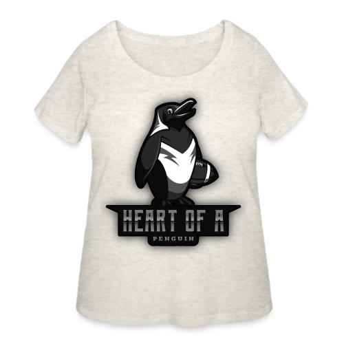 Heart Of A Penguin - Women's Curvy T-Shirt
