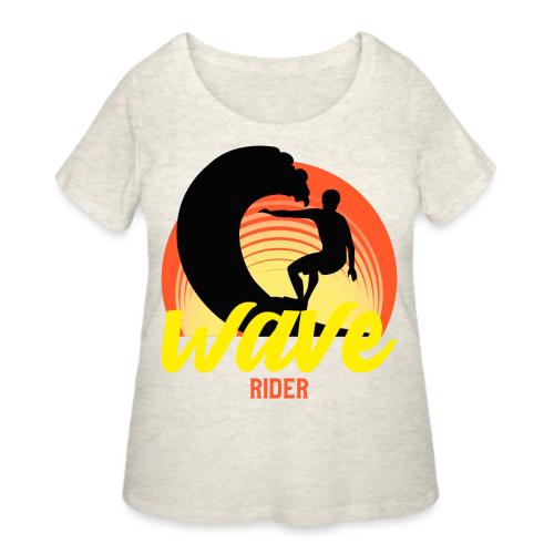 Wave Rider - Women's Curvy T-Shirt