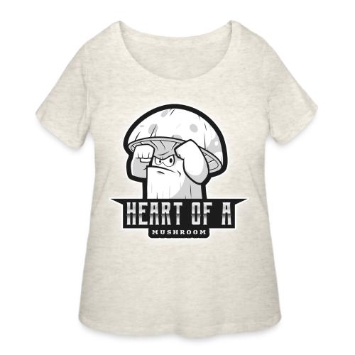 Heart Of A Mushroom - Women's Curvy T-Shirt