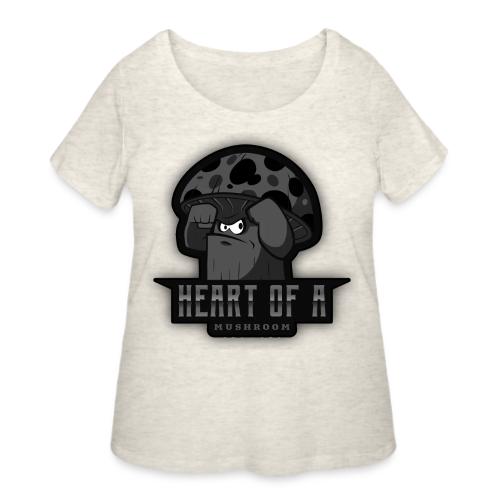 Heart Of A Mushroom - Women's Curvy T-Shirt