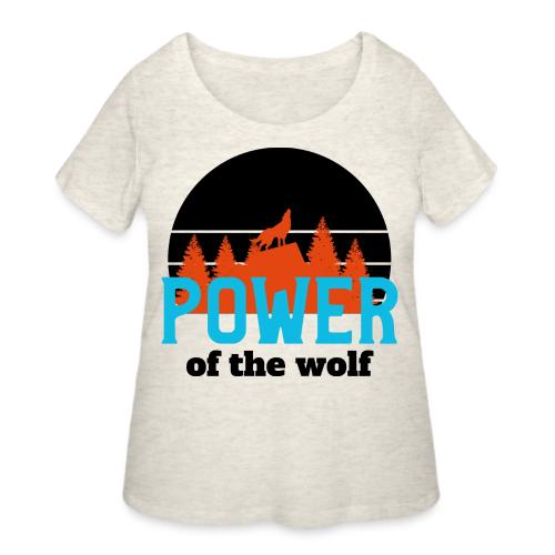 Power Of The Wolf - Women's Curvy T-Shirt