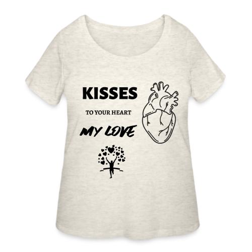 Kisses To Your Heart - Women's Curvy T-Shirt