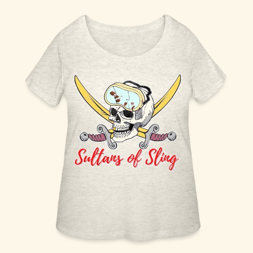 Sultans Skully Logo - Women's Curvy T-Shirt