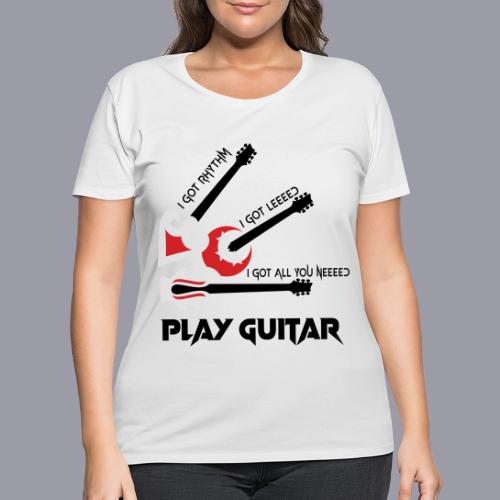 PLAY GUITAR - Women's Curvy T-Shirt