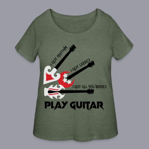 PLAY GUITAR - Women's Curvy T-Shirt