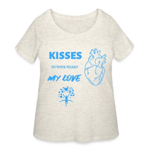 Kisses To Your Heart - Women's Curvy T-Shirt