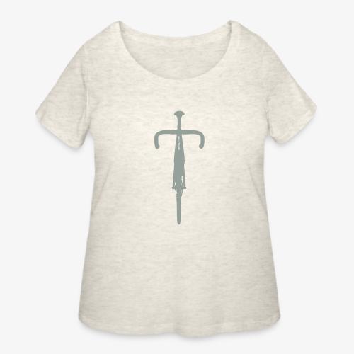 bike_front_view_small - Women's Curvy T-Shirt