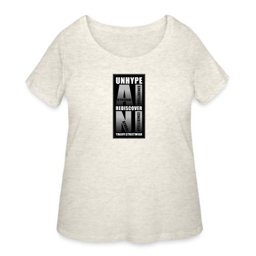 Unhype AI Rediscover NI - Women's Curvy T-Shirt