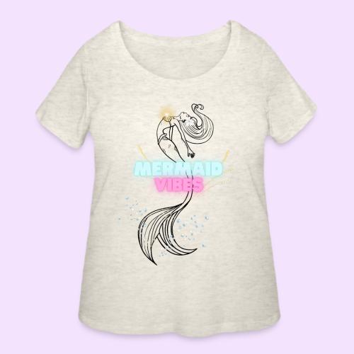 Mermaid Vibes Design - Women's Curvy T-Shirt