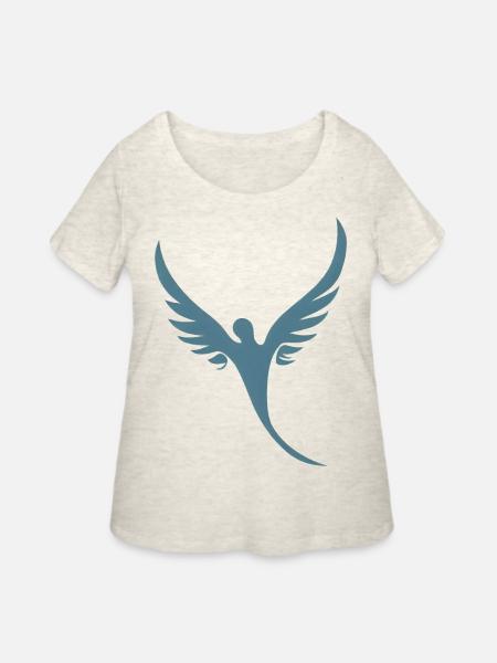 Fly Away - Women's Curvy T-Shirt - heather oatmeal