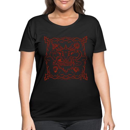 Red Revelation Lamb - Women's Curvy T-Shirt