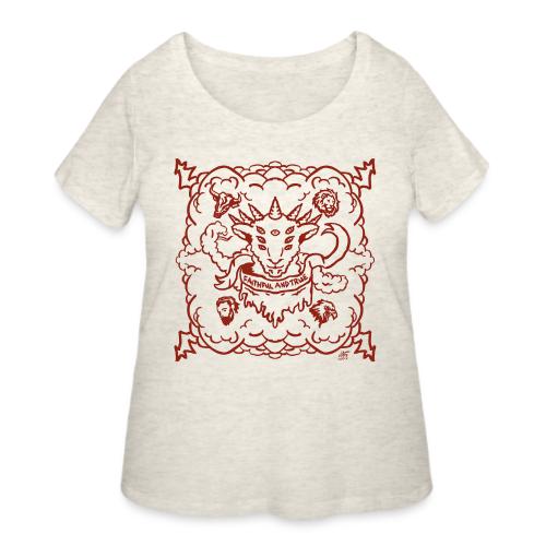 Red Revelation Lamb - Women's Curvy T-Shirt