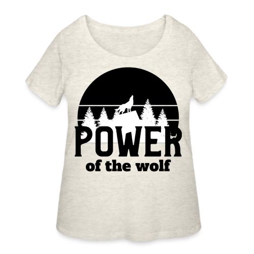 Power Of The Wolf - Women's Curvy T-Shirt