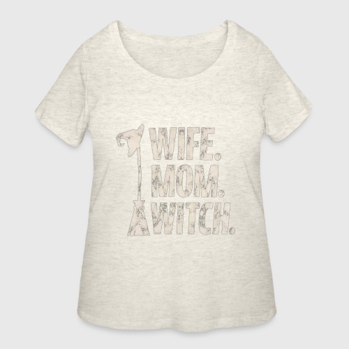 Wife Mom Witch - Women's Curvy T-Shirt