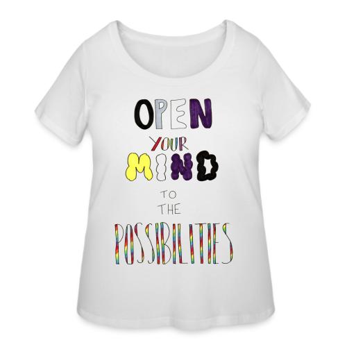 Open Your Mind to the Possibilities - Women's Curvy T-Shirt