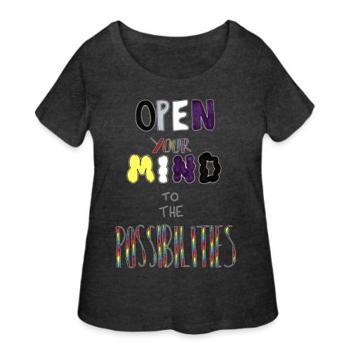 Open Your Mind to the Possibilities - Women's Curvy T-Shirt