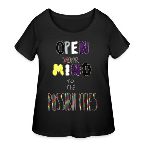 Open Your Mind to the Possibilities - Women's Curvy T-Shirt