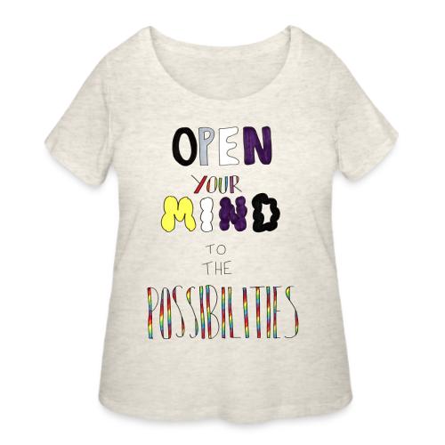 Open Your Mind to the Possibilities - Women's Curvy T-Shirt