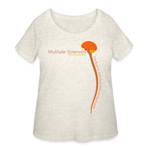 The Brain is Just Part of the MS Puzzle - Women's Curvy T-Shirt