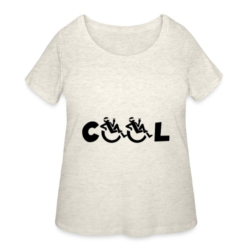Cool wheelchair user * - Women's Curvy T-Shirt