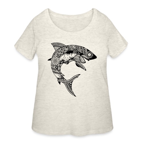 Shark South Seas Tees - Women's Curvy T-Shirt
