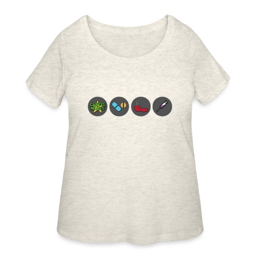 Cartel Mogul Game Icons - Women's Curvy T-Shirt