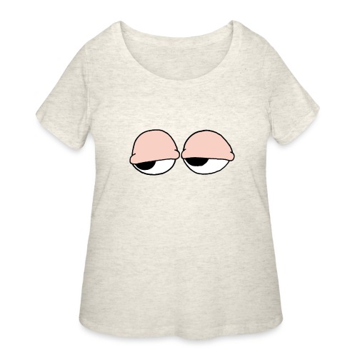 stoned eyes - Women's Curvy T-Shirt