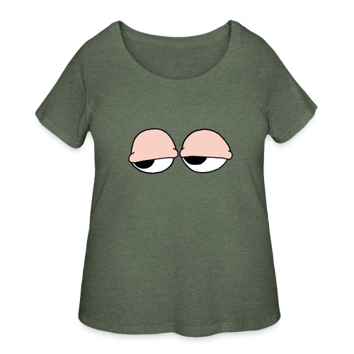 stoned eyes - Women's Curvy T-Shirt