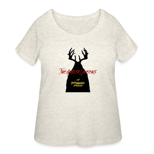 TheAntlerQueensLogo - Women's Curvy T-Shirt