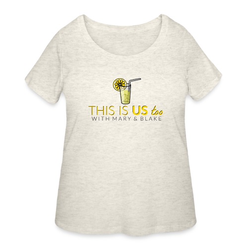 This Is us too logo - Women's Curvy T-Shirt