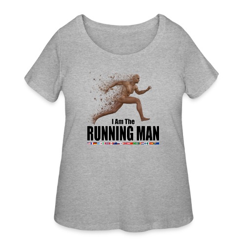 I am the Running Man - Cool Sportswear - Women's Curvy T-Shirt