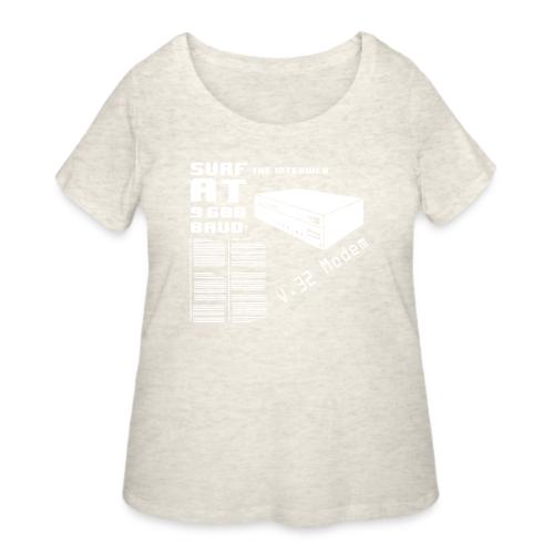 Surf the Interweb - Women's Curvy T-Shirt