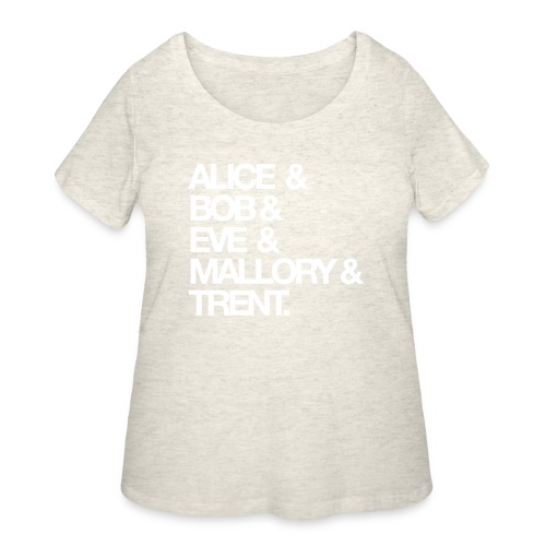 Alice, Bob, Eve... - Women's Curvy T-Shirt