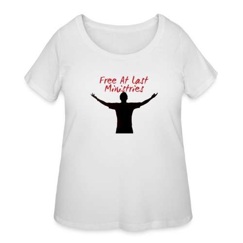 Free At Last Ministries Logo - Women's Curvy T-Shirt