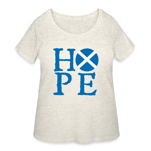HOPE W St Andrews Cross - Women's Curvy T-Shirt