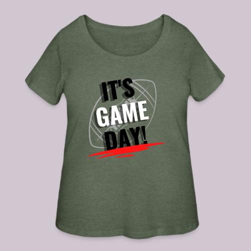 it s Game Day football - Women's Curvy T-Shirt