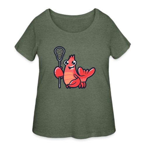 UNS Lobsters Mascot - Women's Curvy T-Shirt