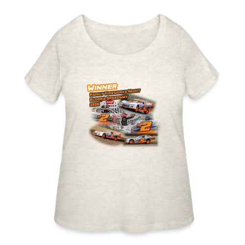 Rob Trent Eldora Speedway FFN#1 Design 2 - Women's Curvy T-Shirt