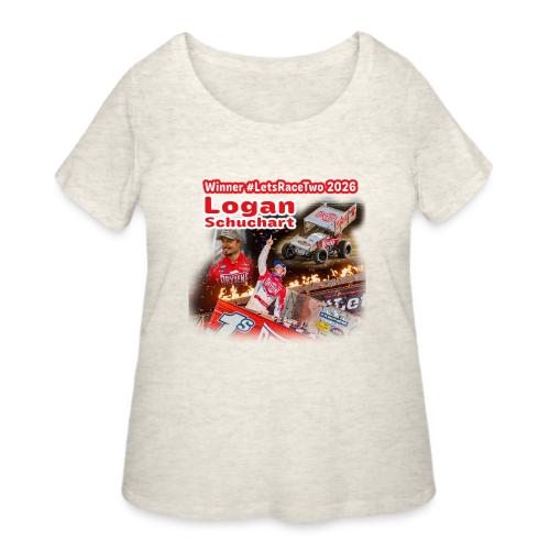 Logan Schuchart #LetsRaceTwo Winner - Women's Curvy T-Shirt