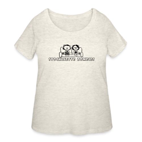 Stockinette Zombies - Women's Curvy T-Shirt