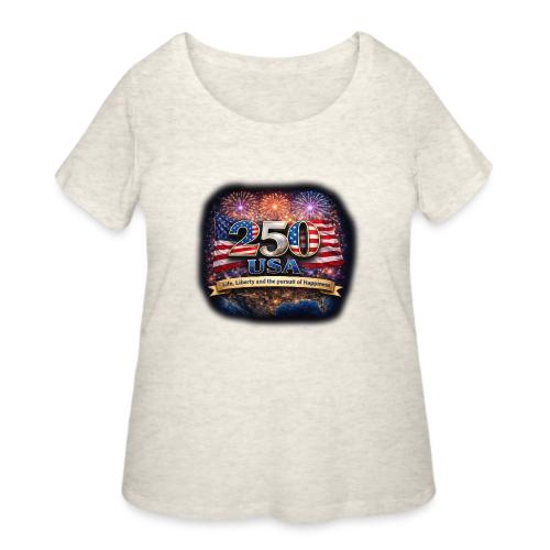 USA 250th Celebration - Women's Curvy T-Shirt